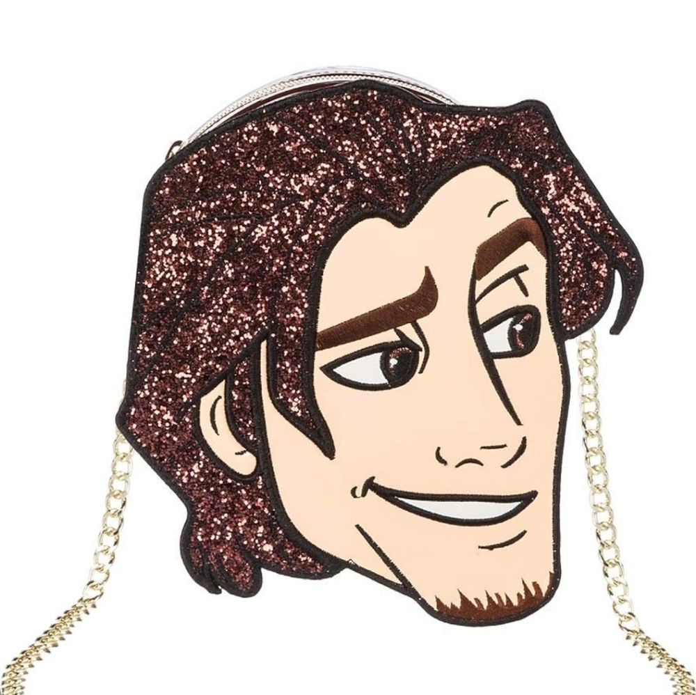 Disney Flynn Rider Glitter Crossbody Bag with Chain